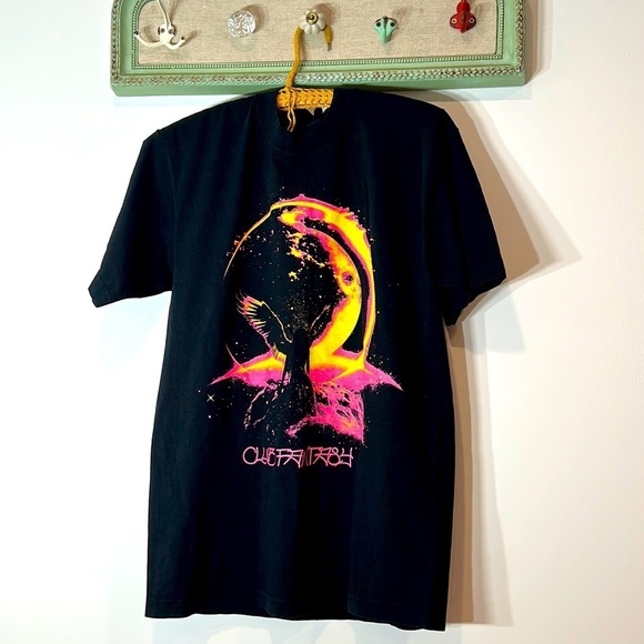 CLUB FANTASY SHORT SLEEVE CREWNECK T-SHIRT SMALL BLACK women’s nwot - Picture 2 of 7